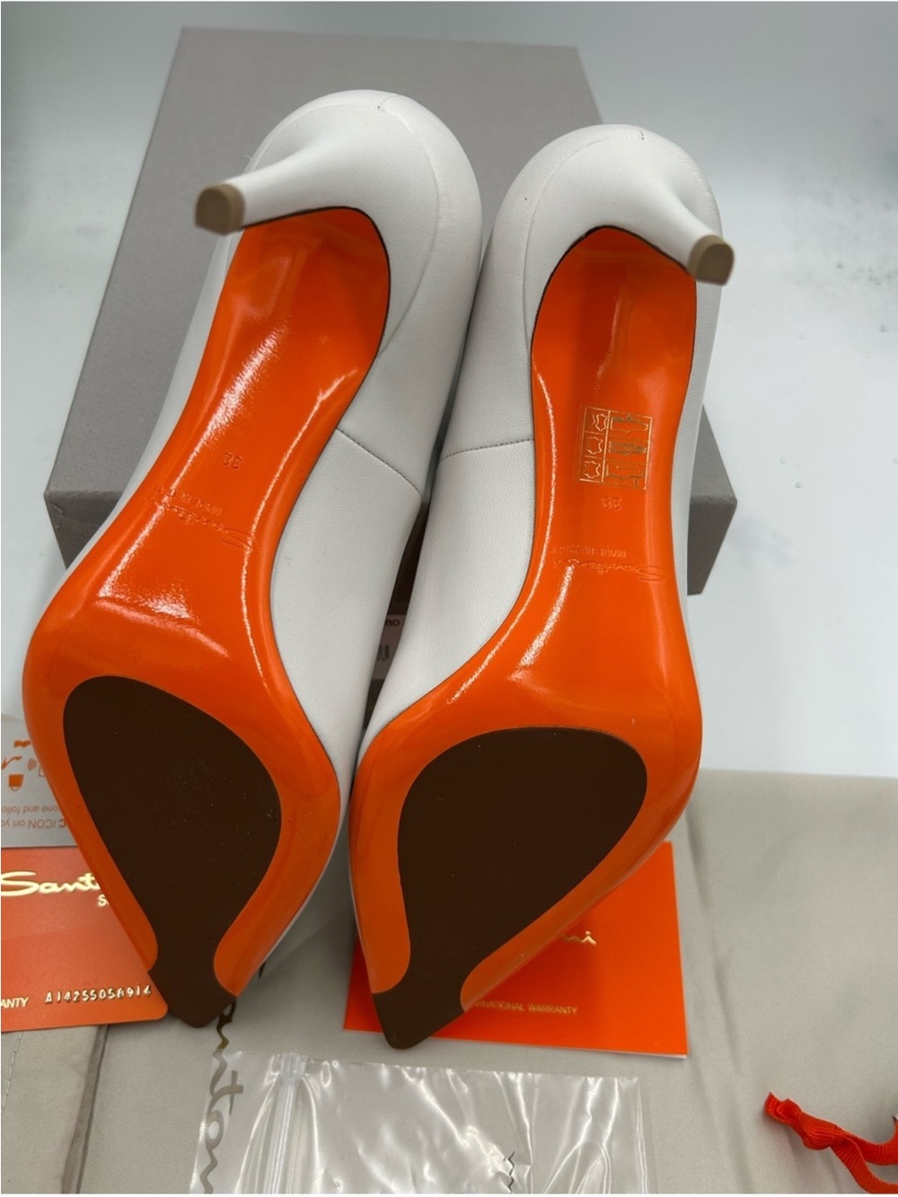 Women’s Santoni stiletto pump size 38/8 US made in Italy - Picture 9 of 11